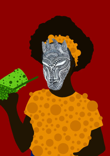 Yonga Arts | Black Girl With A Green Juice